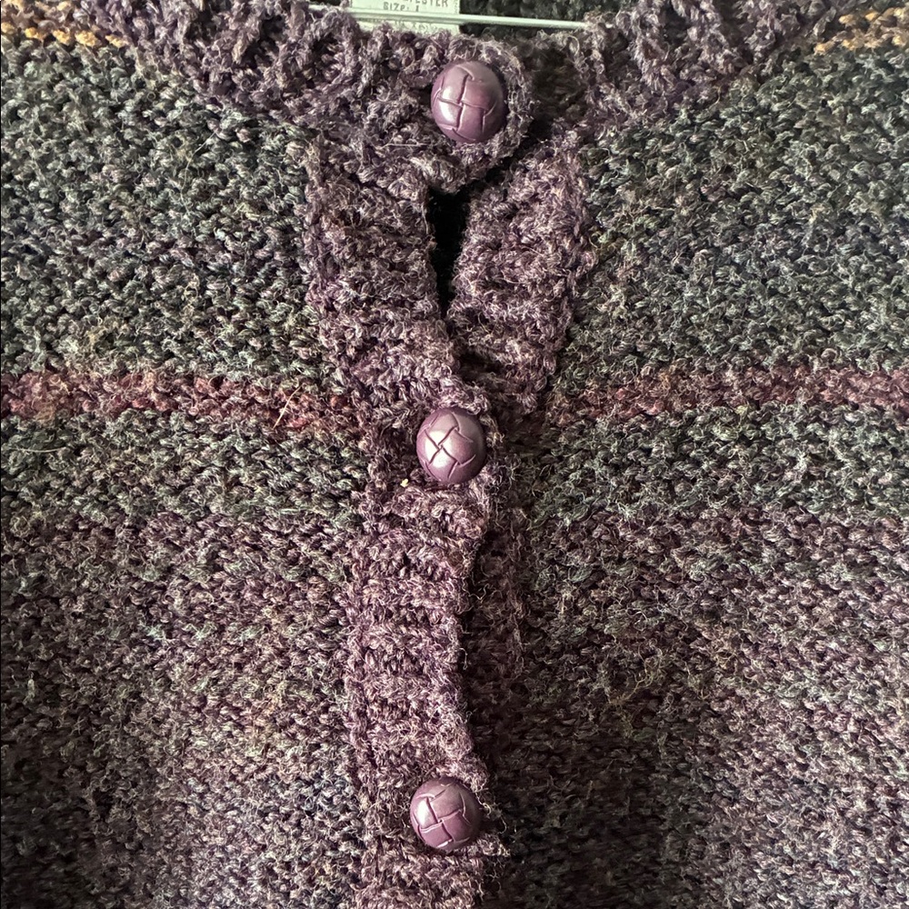 Dressbarn Purple and Gray Women's Sweater - Picture 3 of 4